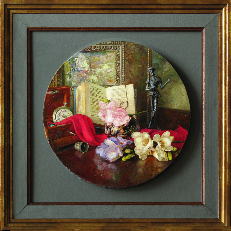 Натюрморт с часами и наперстком